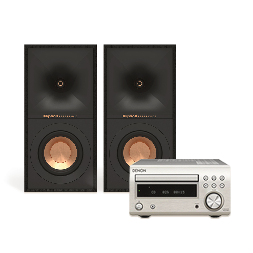 클립쉬 하이파이 입문형 A패키지(클립쉬 R40M + 데논 RCD-M41 + 오엘바흐 D1C1047 6M 스피커케이블) - 상세 이미지 2