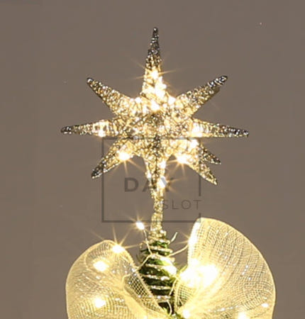 [트렌디프레소 협력사]데이슬롯 LED 트리 탑별 장식 크리스마스장식반짝이