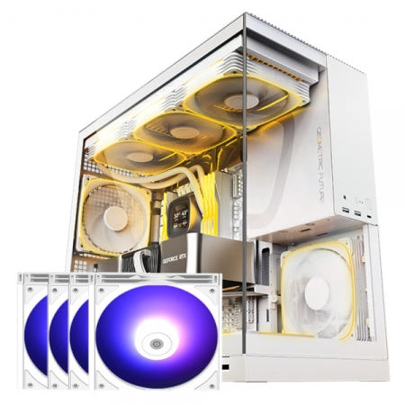 GEO메트릭퓨처 Model5 + Silence GI 140 ARGB (화이트 패키지) (미들타워)