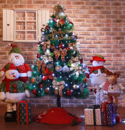 [트렌디프레소 협력사]데이슬롯 카니발 트리 세트 150cm 고급크리스마스트리 트리풀세트 크리스마스장식품