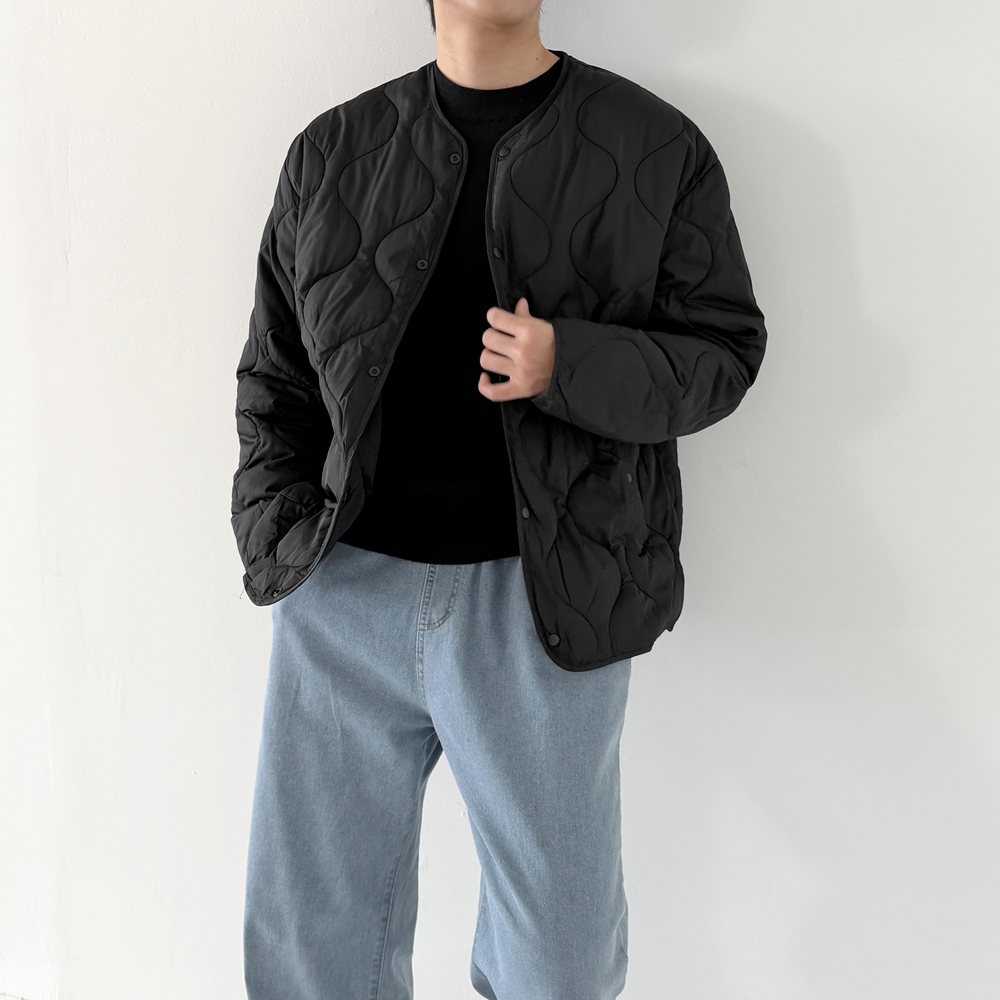 1+1 깔깔이 남자퀼팅패딩 남자누빔점퍼 웰론패딩 이미지 7