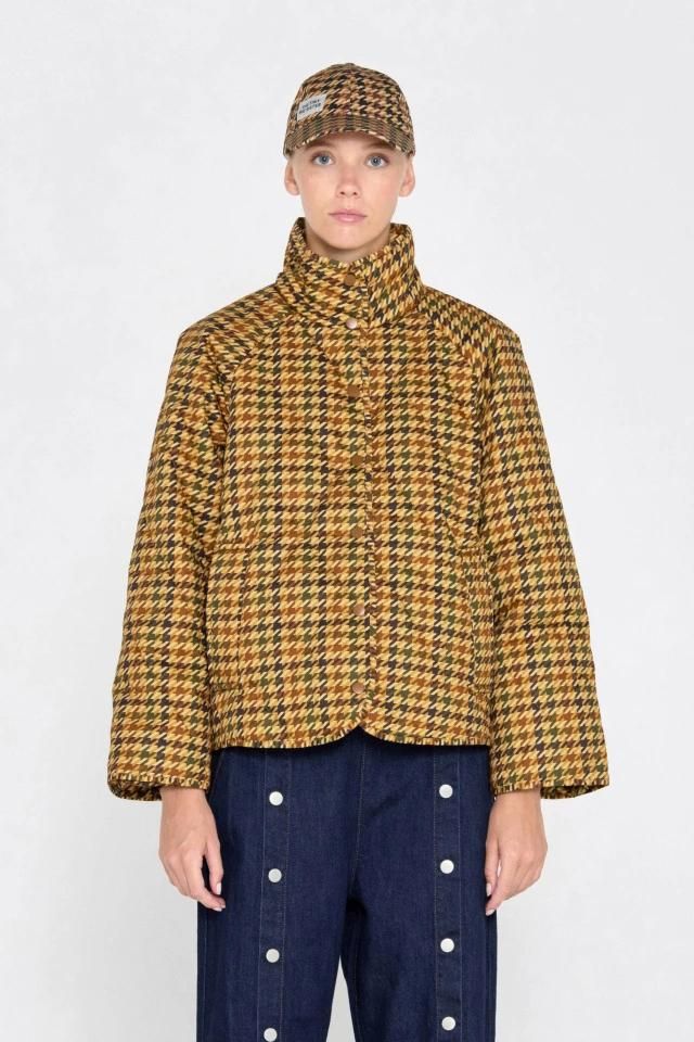 타이니코튼 클래식 체크 패딩 하이넥 숏패딩 AW24-677108 ONE COLOR - 상세 이미지 3