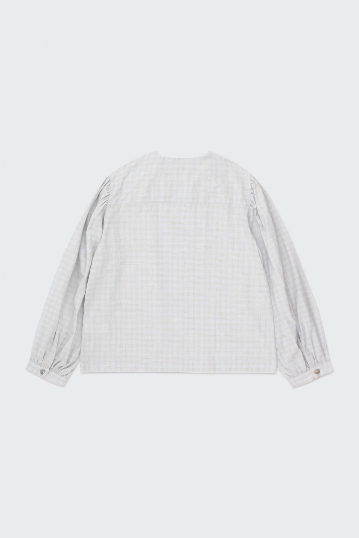 타이니코튼 체크 라이트 블라우스 AW24-638J24 ONE COLOR - 상세 이미지 2