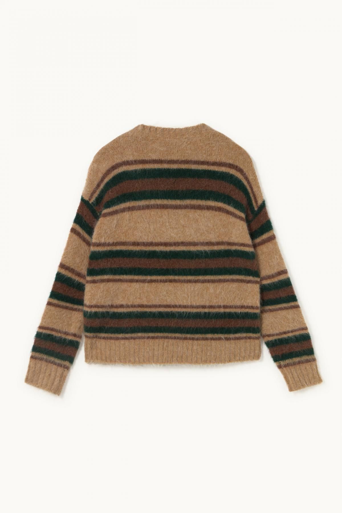 타이니코튼 스트라이프 울 라운드넥 니트 Jersey luca AW24-719P01 MARFIL - 상세 이미지 2