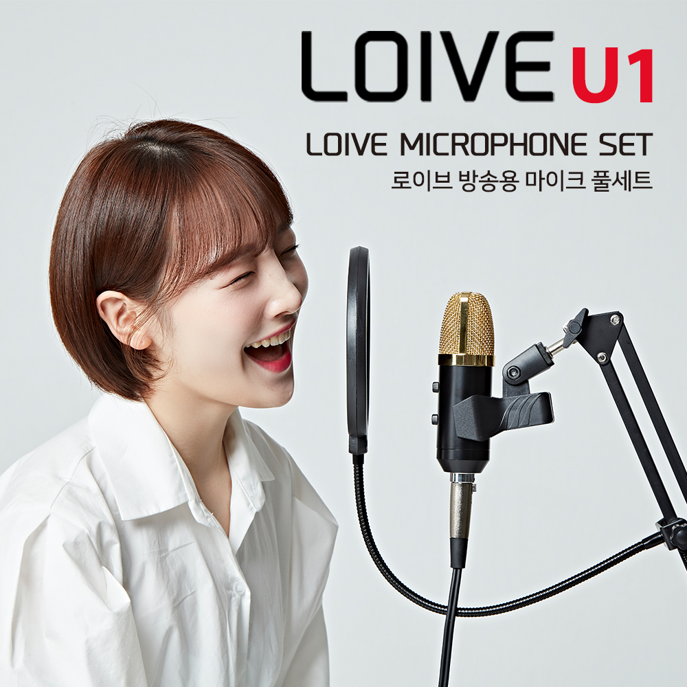 로이브 입문용 유튜브 방송용 콘덴서 마이크 풀세트 U1 상세 이미지 3