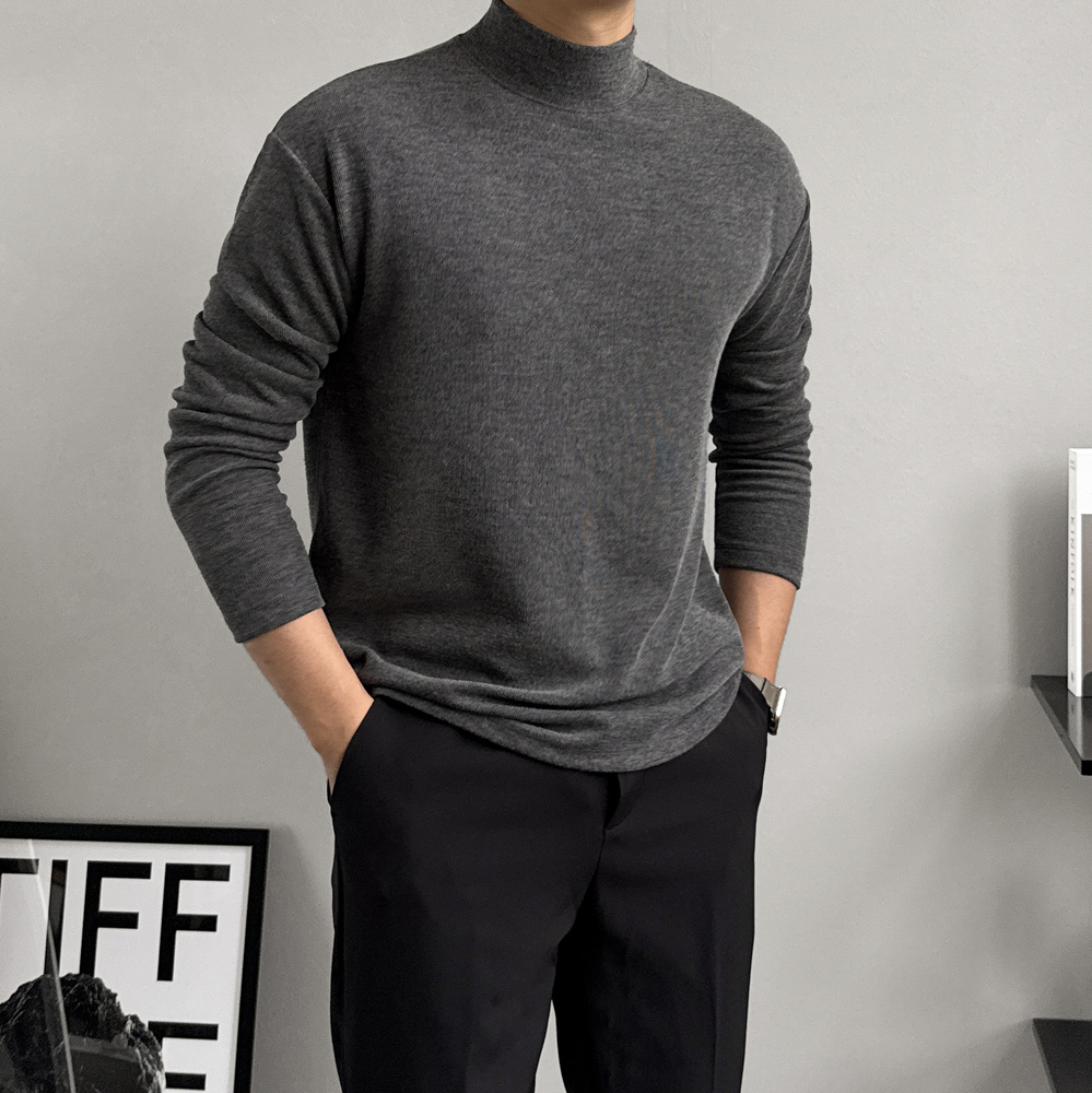 남자목폴라티 남자반목티 제품 이미지