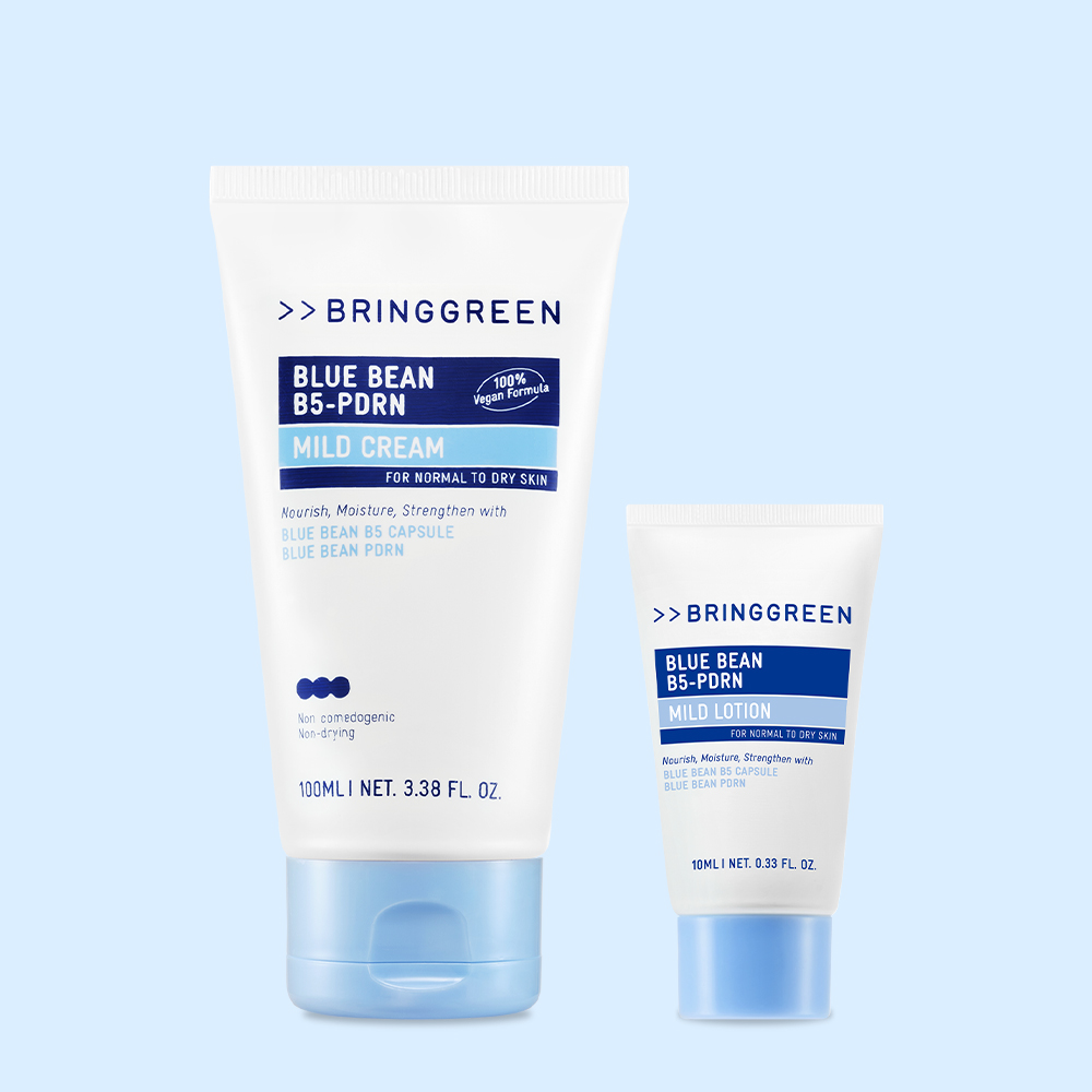 브링그린 블루빈 B5-PDRN 마일드 크림 100ml (+블루빈 로션 10ml 증정) 이미지 3