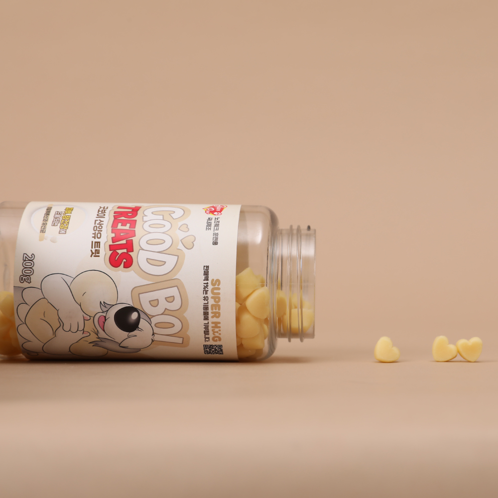 슈퍼포우 강아지 다이어트 간식 저칼로리 저알러지 노즈워크 굿보이 트릿 산양유, 200g, 1개 이미지 3