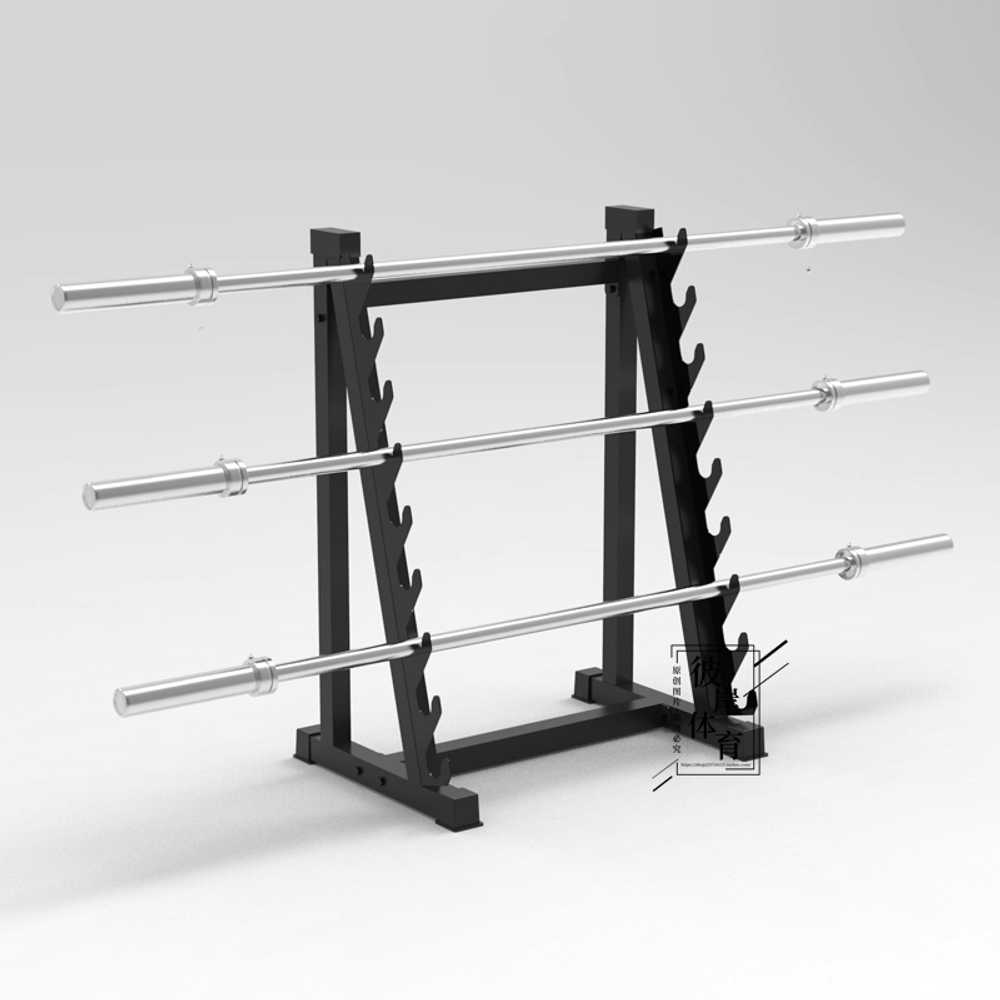 웨이트 바벨 랙 스쿼트 벤치용 철제 운동 거치대 블랙(5단) - 상세 이미지 5