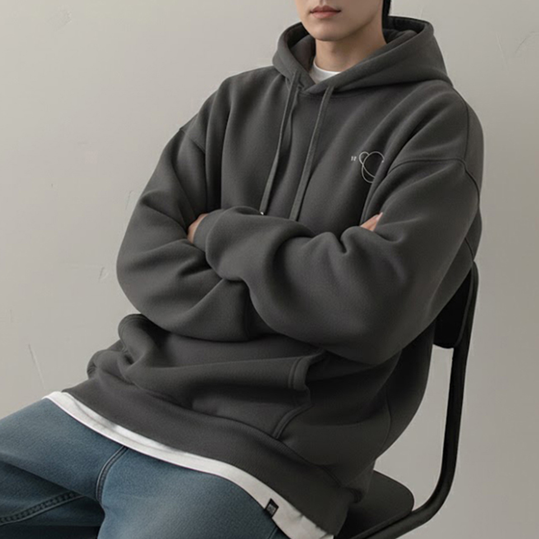 남자 기모 후드티 자수 오버핏 맨투맨 긴팔 3XL 5XL 이미지 6