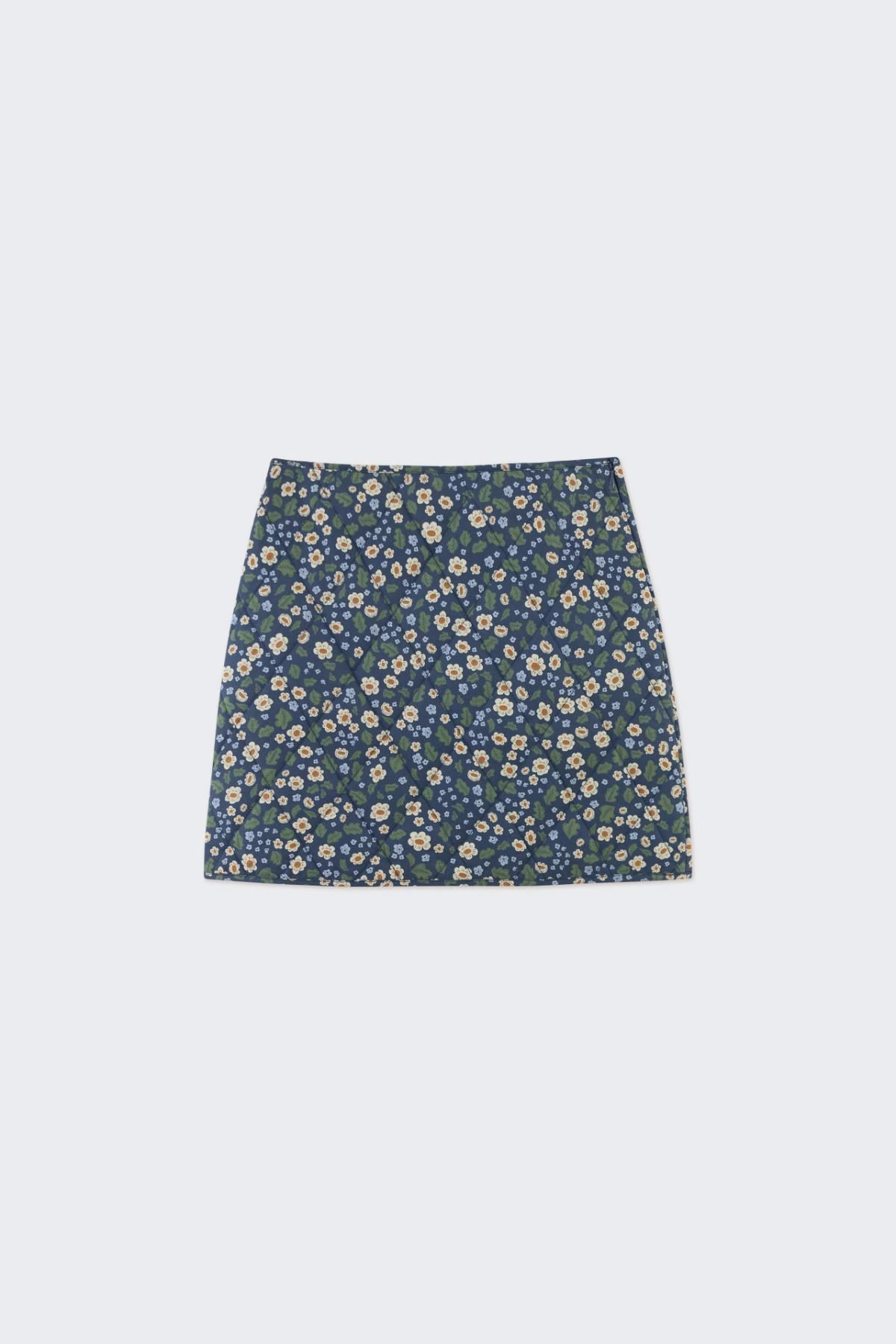 타이니코튼 플라워패턴 미니 스커트 Falda flowers AW24-675107 ONE COLOR - 상품 이미지