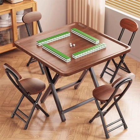 접이식 마작테이블 보드게임 홀덤 호두나무 여행 파티