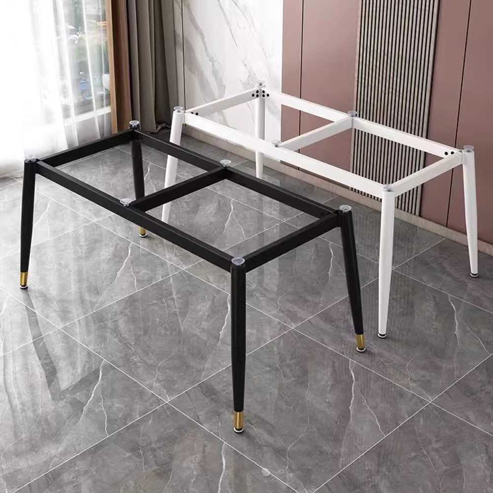 테이블 프레임 책상 다리 식탁 블랙 경량 조리대 쉘프 60x70cm - 상세 이미지 2