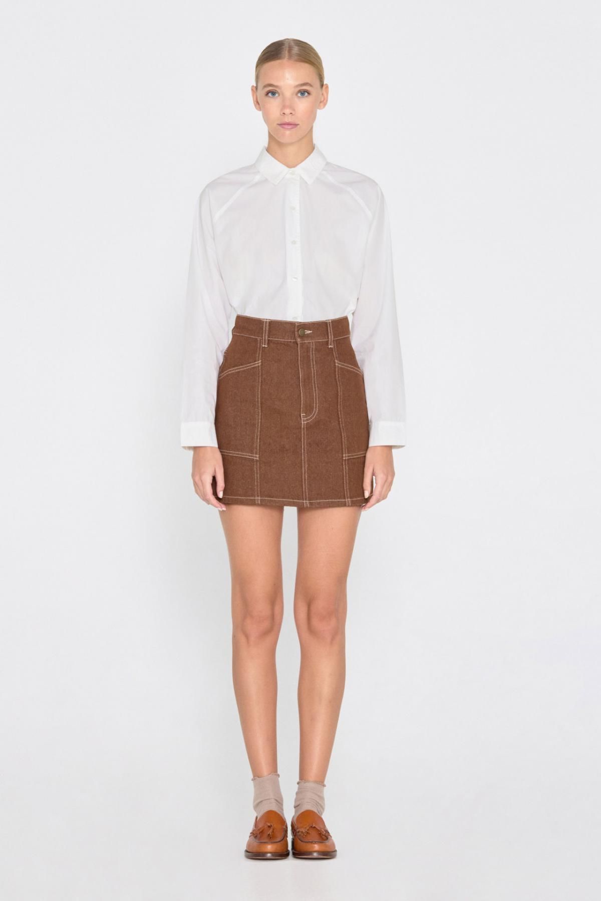 타이니코튼 래글런 베이직 화이트 긴팔 셔츠 AW24-621101 WHITE - 상세 이미지 4