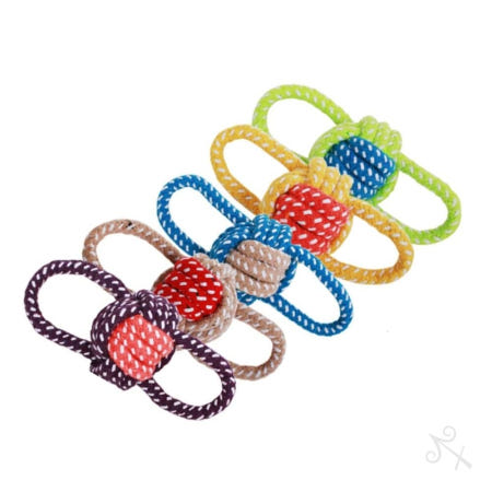 캔캔토토 나비 로프 볼 색상랜덤 강아지물기게임 강아지로프장난감