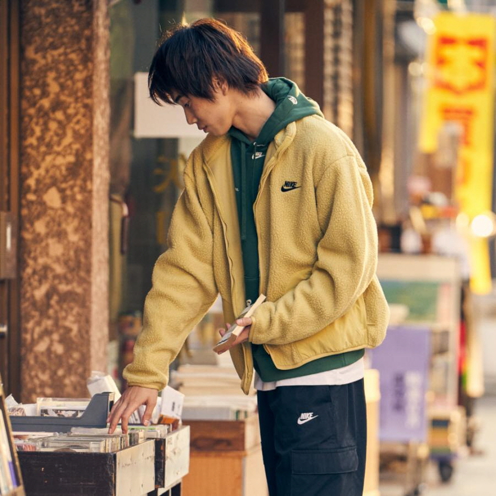 나이키 클럽 셰르파 플리스 남녀공용 옐로우 FB8387-720 - 상세 이미지 5