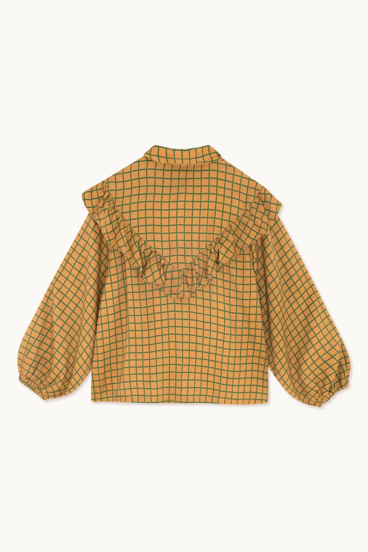 타이니코튼 체크 프릴 블라우스 AW23-625K25 ONE COLOR - 상세 이미지 2