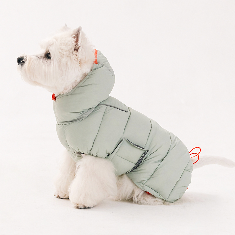 바잇미 LATTA 강아지패딩 강아지겨울옷 패딩조끼 애견 라임