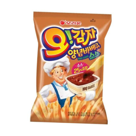 유치원간식 오리온 오감자 찍먹 양념바베큐맛 소스 x 50g 4개