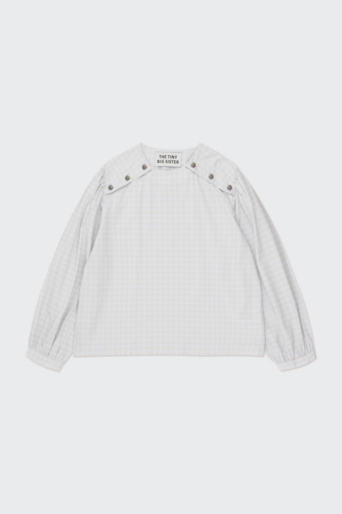타이니코튼 체크 라이트 블라우스 AW24-638J24 ONE COLOR - 메인 이미지