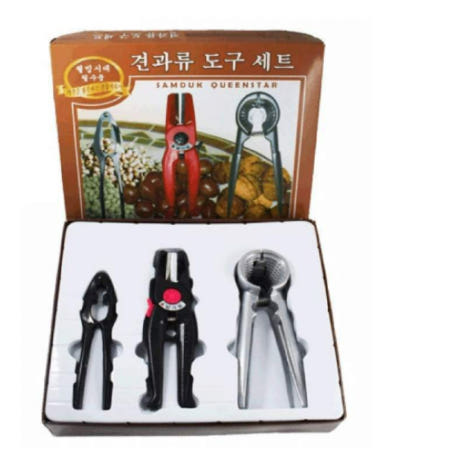 견과류까는도구 세트 호두까는도구 잣까기 다용도 박피기 파쇄용 부럼깨기 오프너