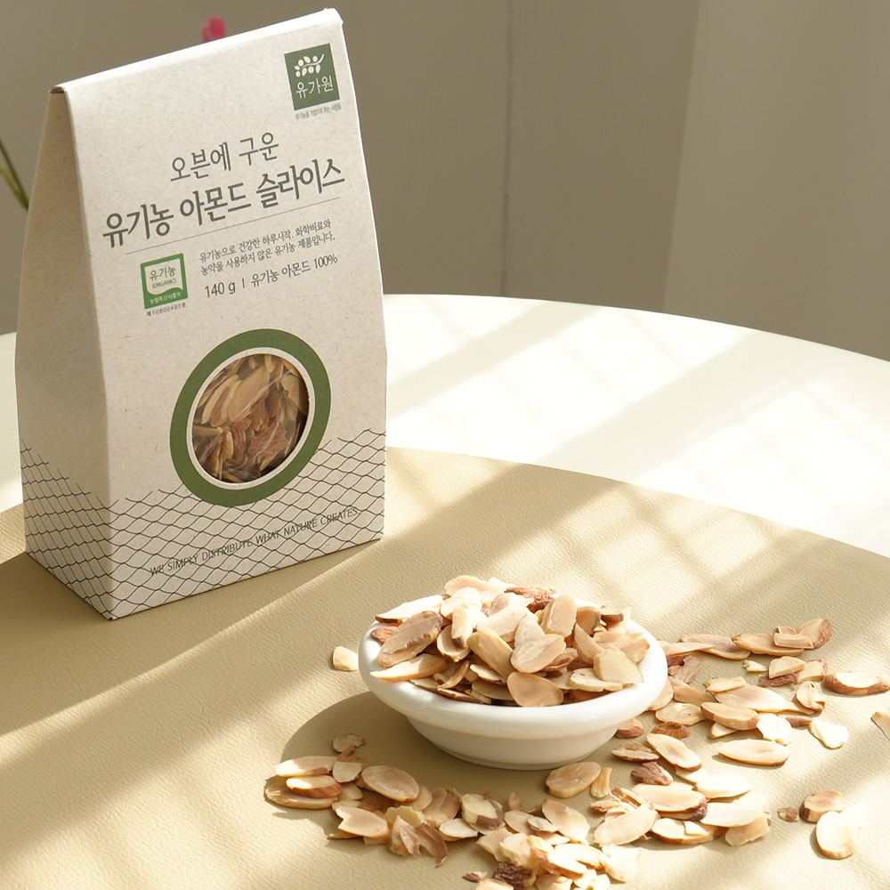 고소한 유기농 구운 아몬드 슬라이스 140g - 상세 이미지 2