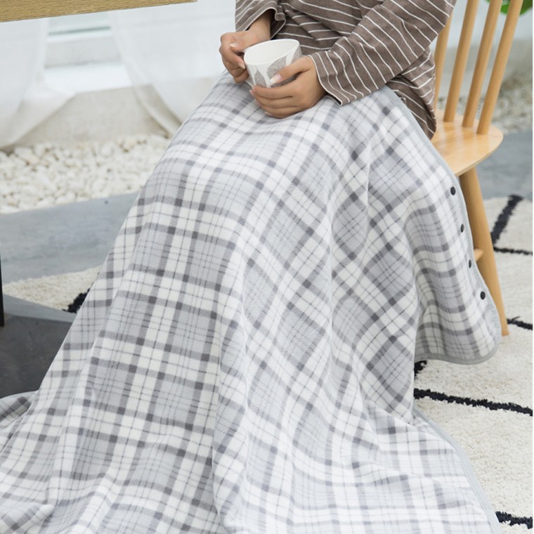 여름철 에어컨 바람차단 무릎담요 냉방병 방지 학생 단추담요 - 메인 이미지