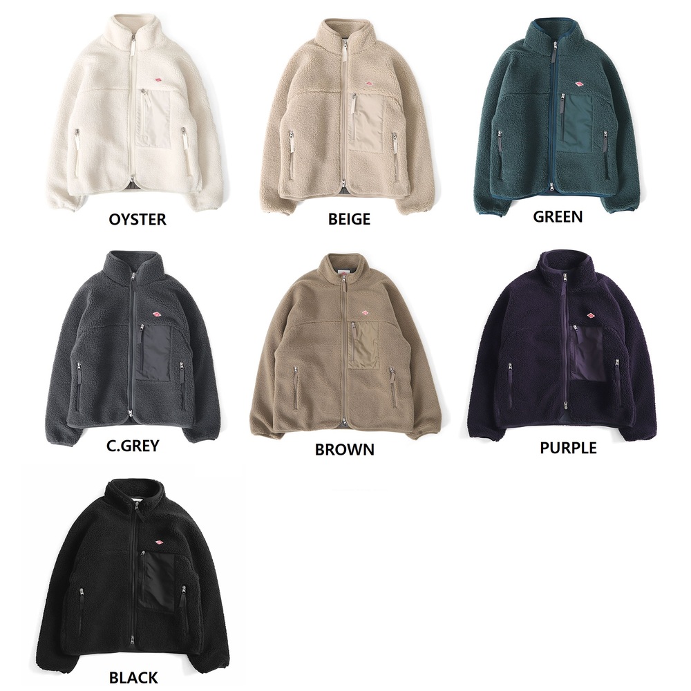 단톤 스탠드 카라 보아 플리스 재킷 남성 뽀글이 DT-A0195LBA M BEIGE - 상세 이미지 2