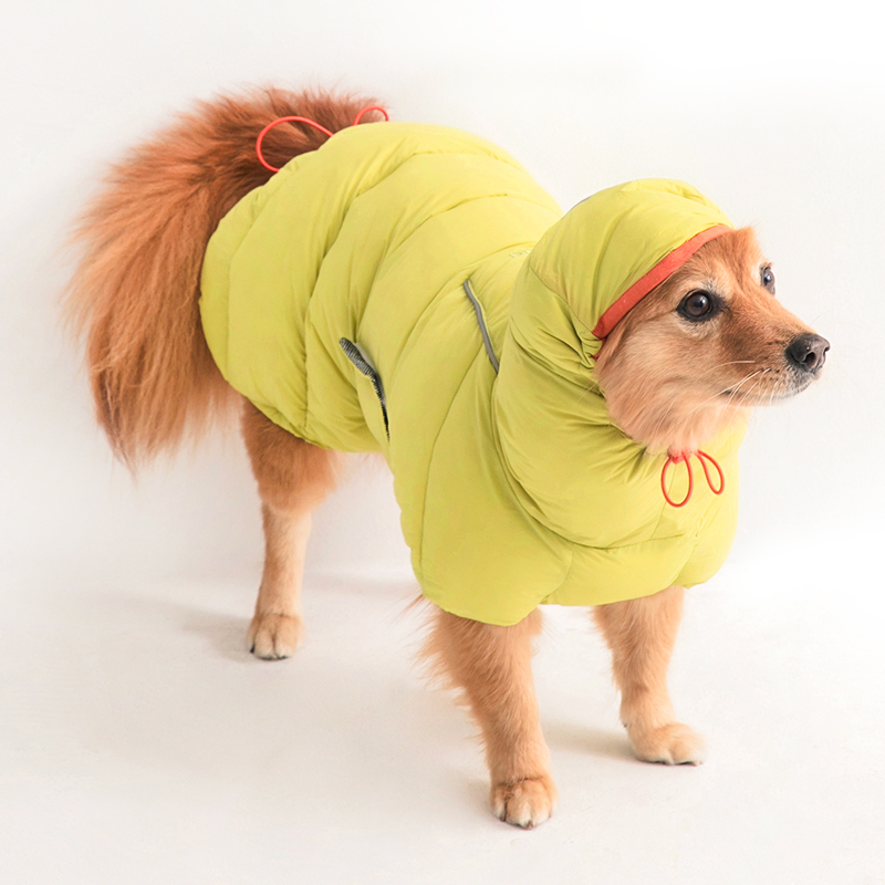 바잇미 LATTA 강아지패딩 강아지겨울옷 패딩조끼 애견 라임