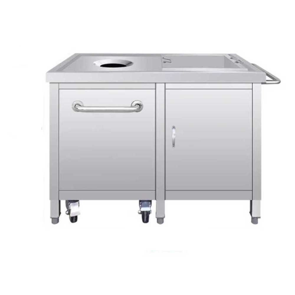 식당 주방 잔반 처리대 음식물 분리 수거 작업대 A형 + 1000x600x800mm - 상품 이미지