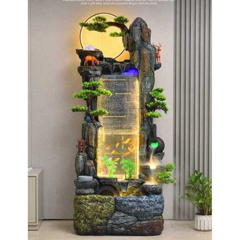실내용 폭포 분수대 가정용 인테리어 물소리 장식품 2301 소형 어항 (65x40x133cm) - 상품 이미지