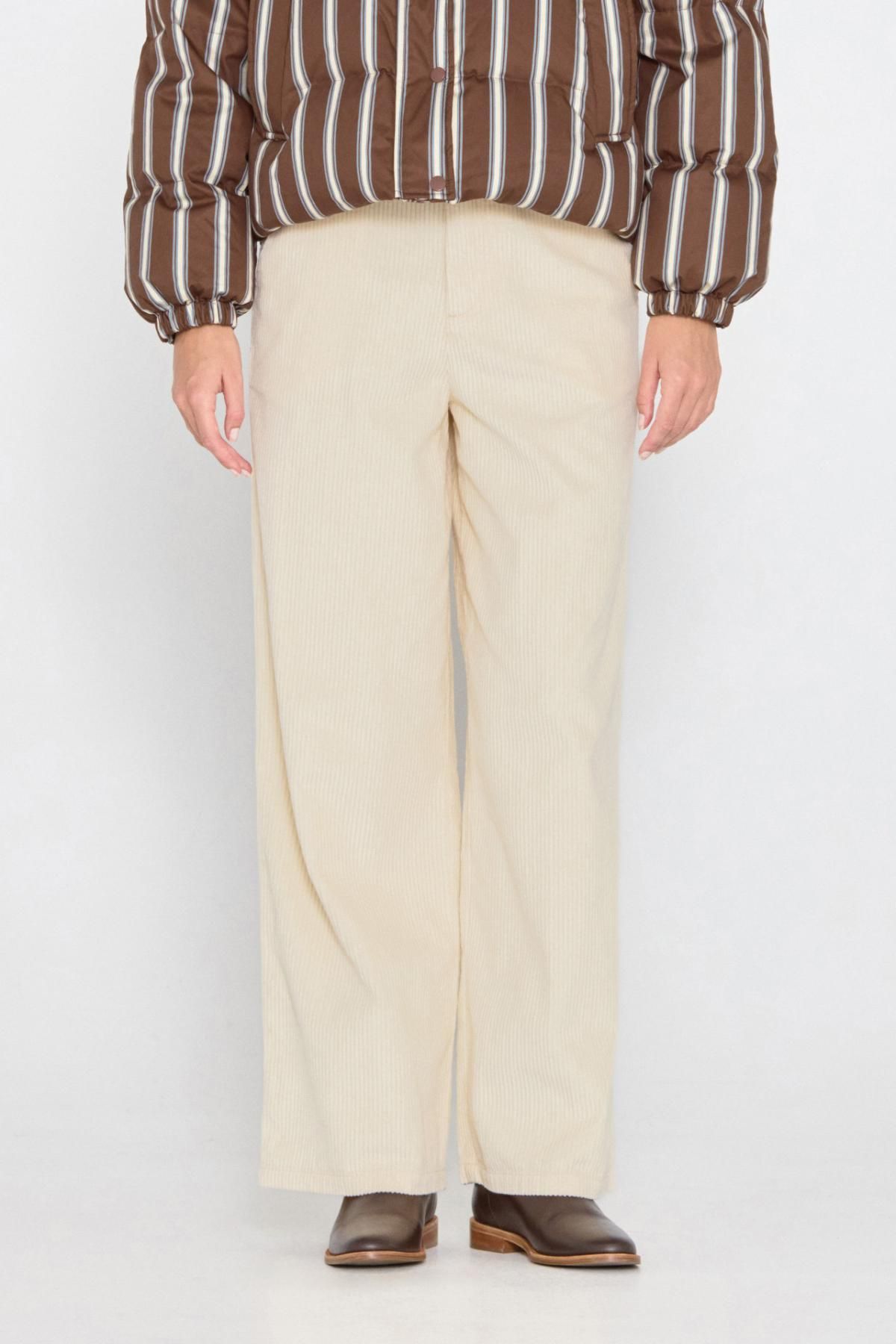 타이니코튼 코듀로이 와이드 팬츠 베이지 AW24-634103 BEIGE - 메인 이미지