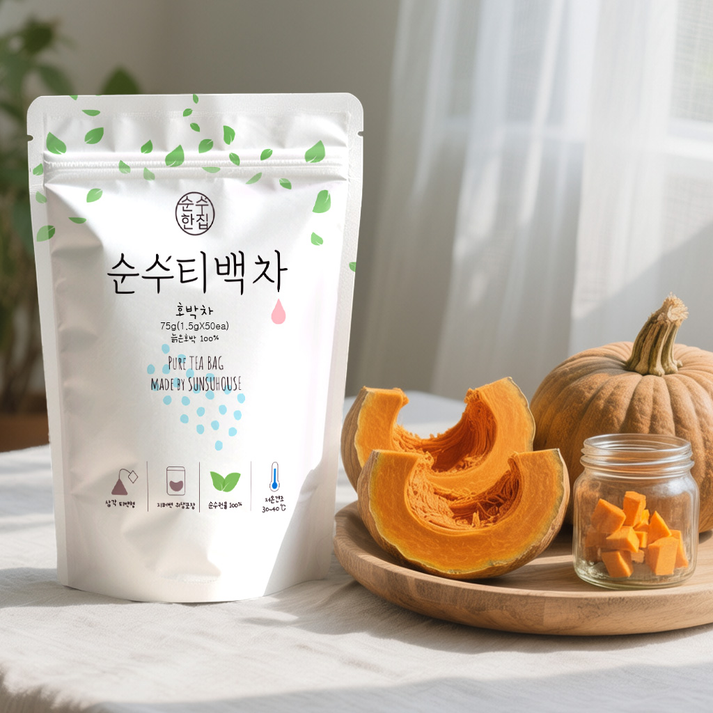순수한집 국산 늙은 호박차 티백 50개입 이미지 3