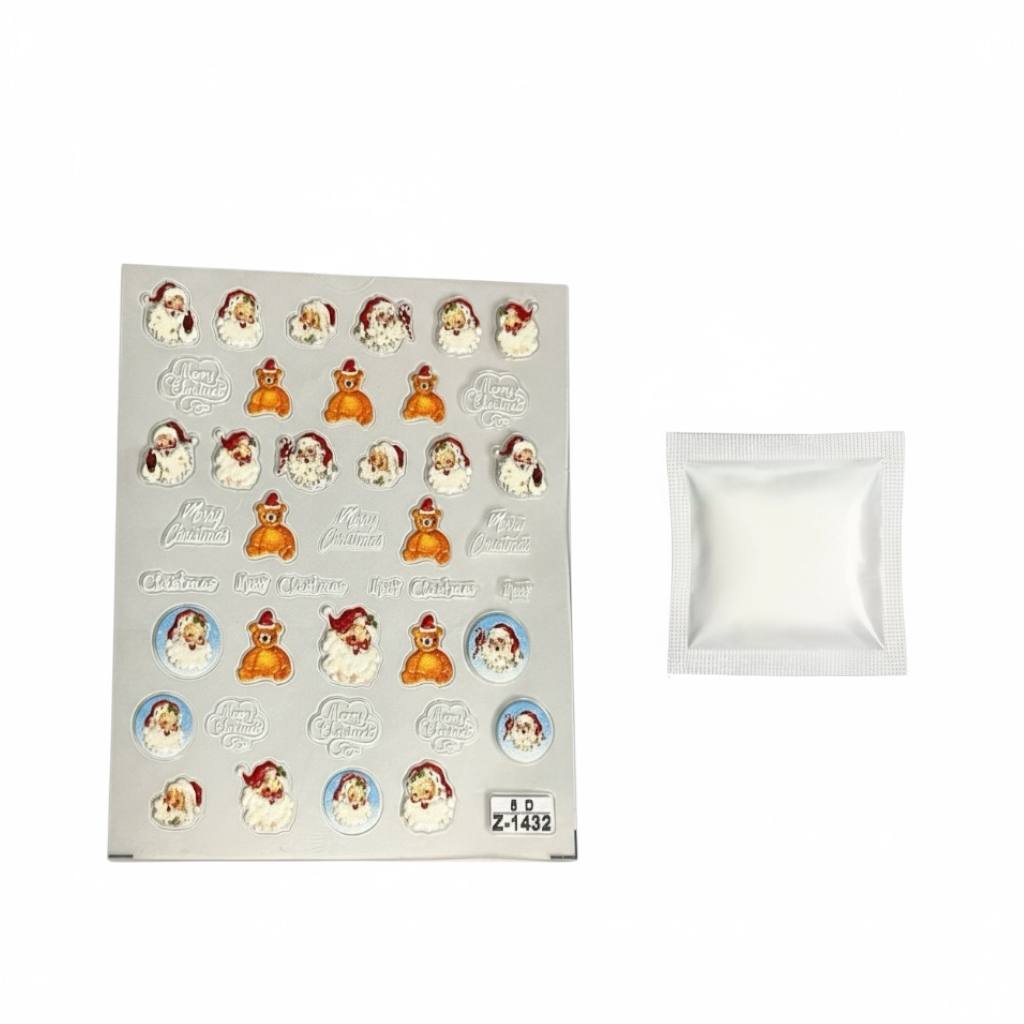 90년대 활동하던 산타할아버지 네일 스티커 - 상세 이미지 3