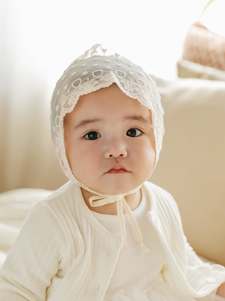 안개꽃 레이스 아기보넷