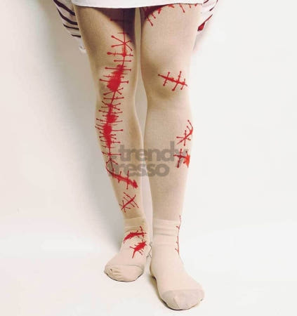 [트렌디프레소협력사]데이슬롯 블러디 스타킹 살색 할로윈의상 여성 코스프레