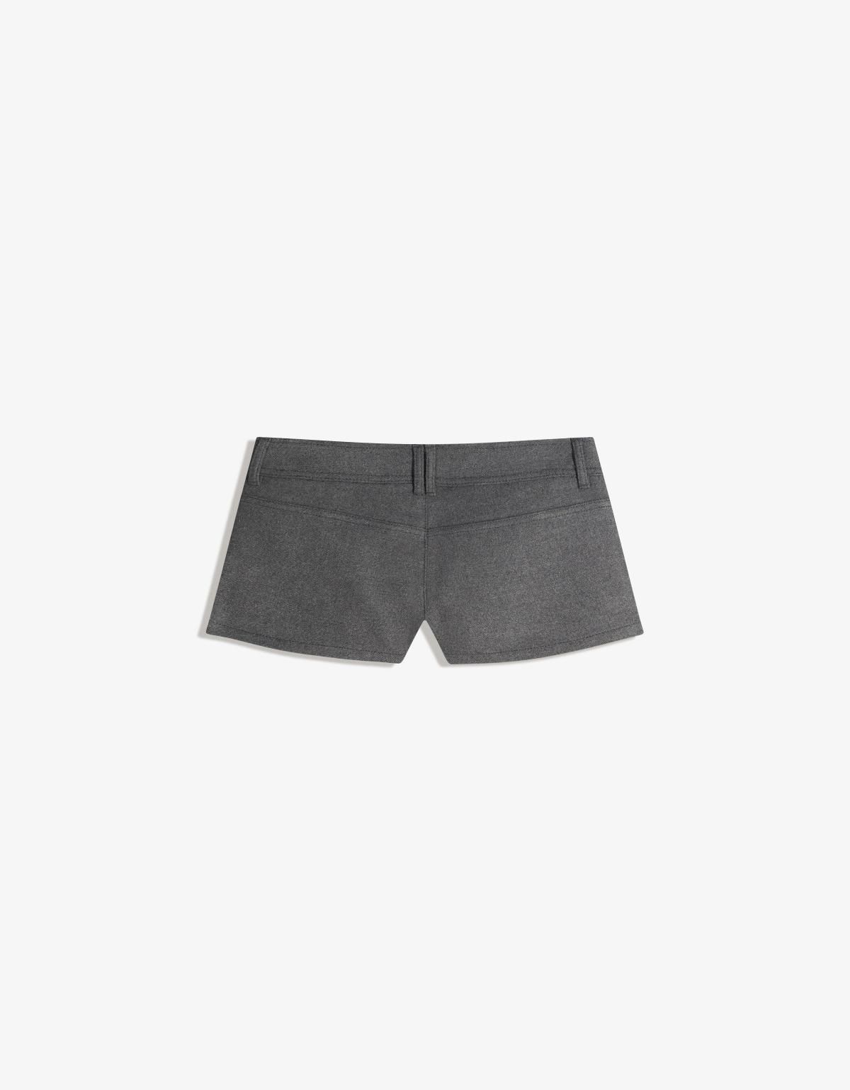 버쉬카 울 믹스 숏 미니 팬츠 6096/741 GREY - 상세 이미지 2