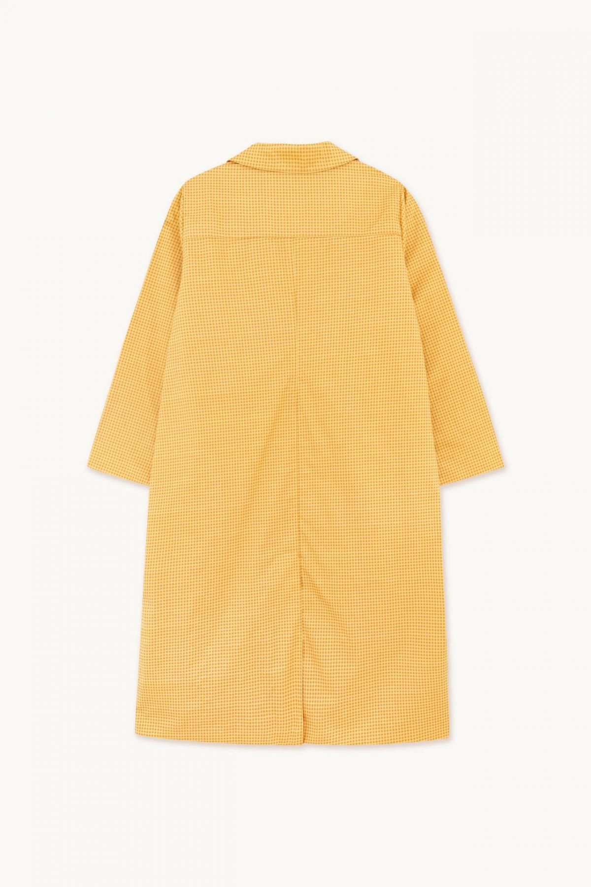 타이니코튼 체크 패턴 옐로우 롱 트렌치코트 SS22-756JJ3 ONE COLOR - 상세 이미지 3