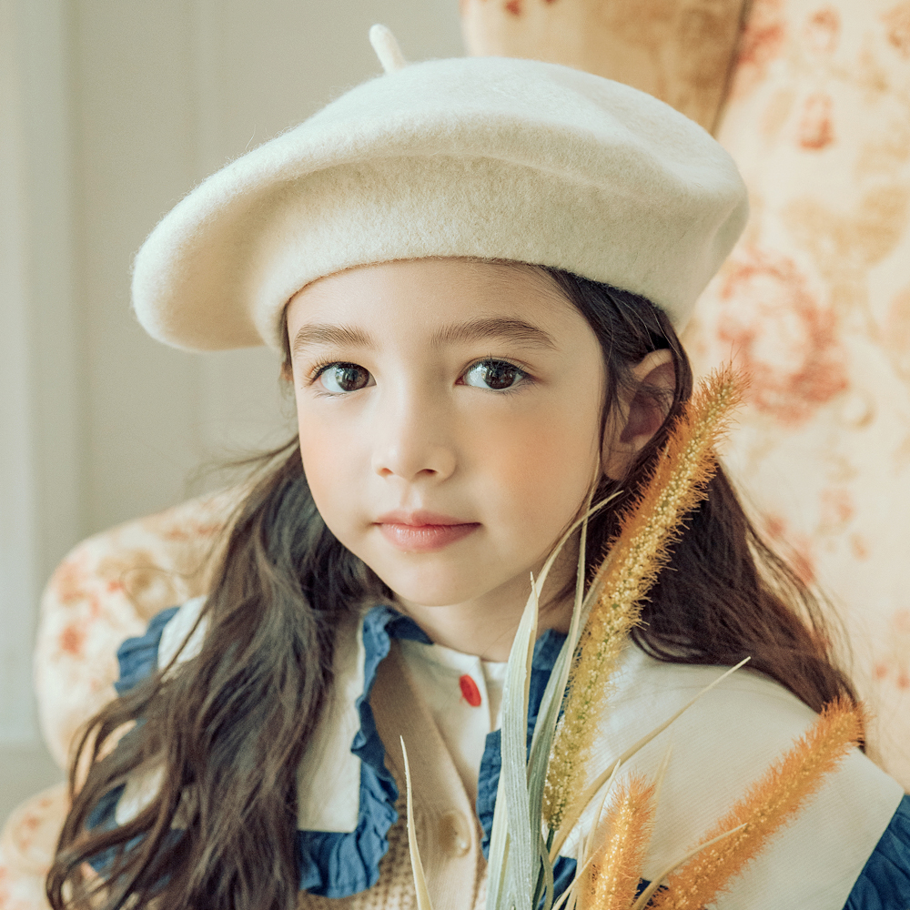 푸딩 울 베레모 모자 유아털모자 - 상세 이미지 3