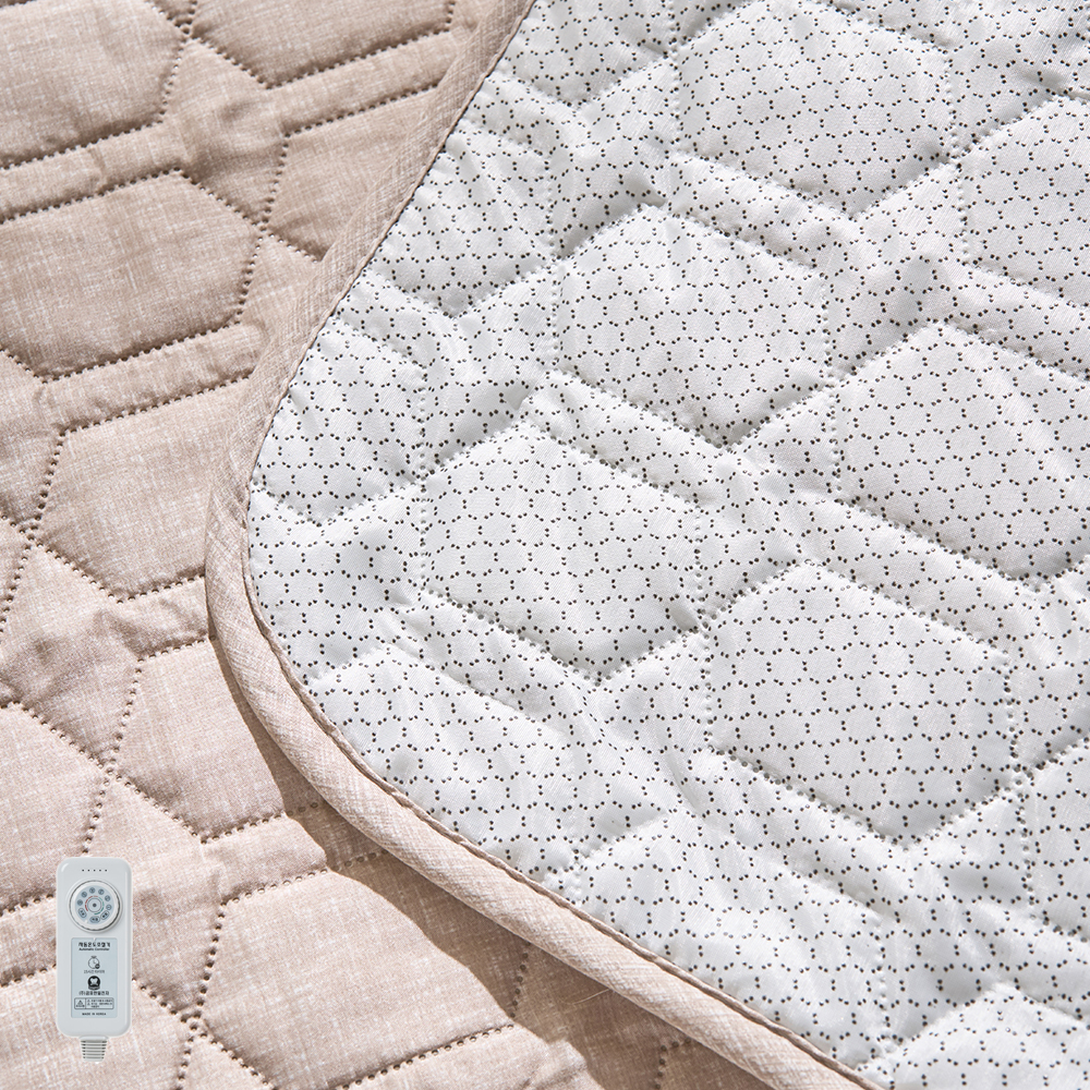 곰표한일 전기요 무자계 탄소매트 안전 온열매트 전자파안심 베이지 미니싱글