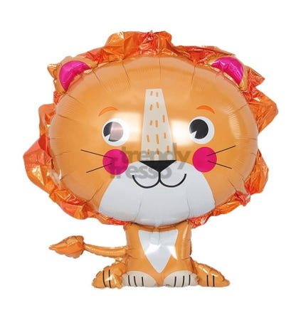 [트렌디프레소협력사]데이슬롯 은박풍선 라이언 장식용품 호일 파티풍선