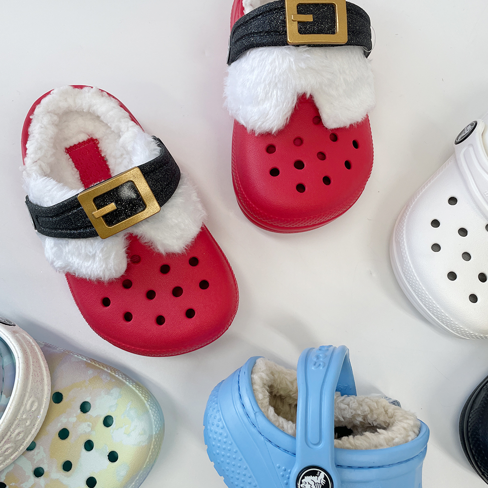 크록스 키즈 털신 바야 라인드 토들러 겨울 어린이 털슬리퍼 샌들