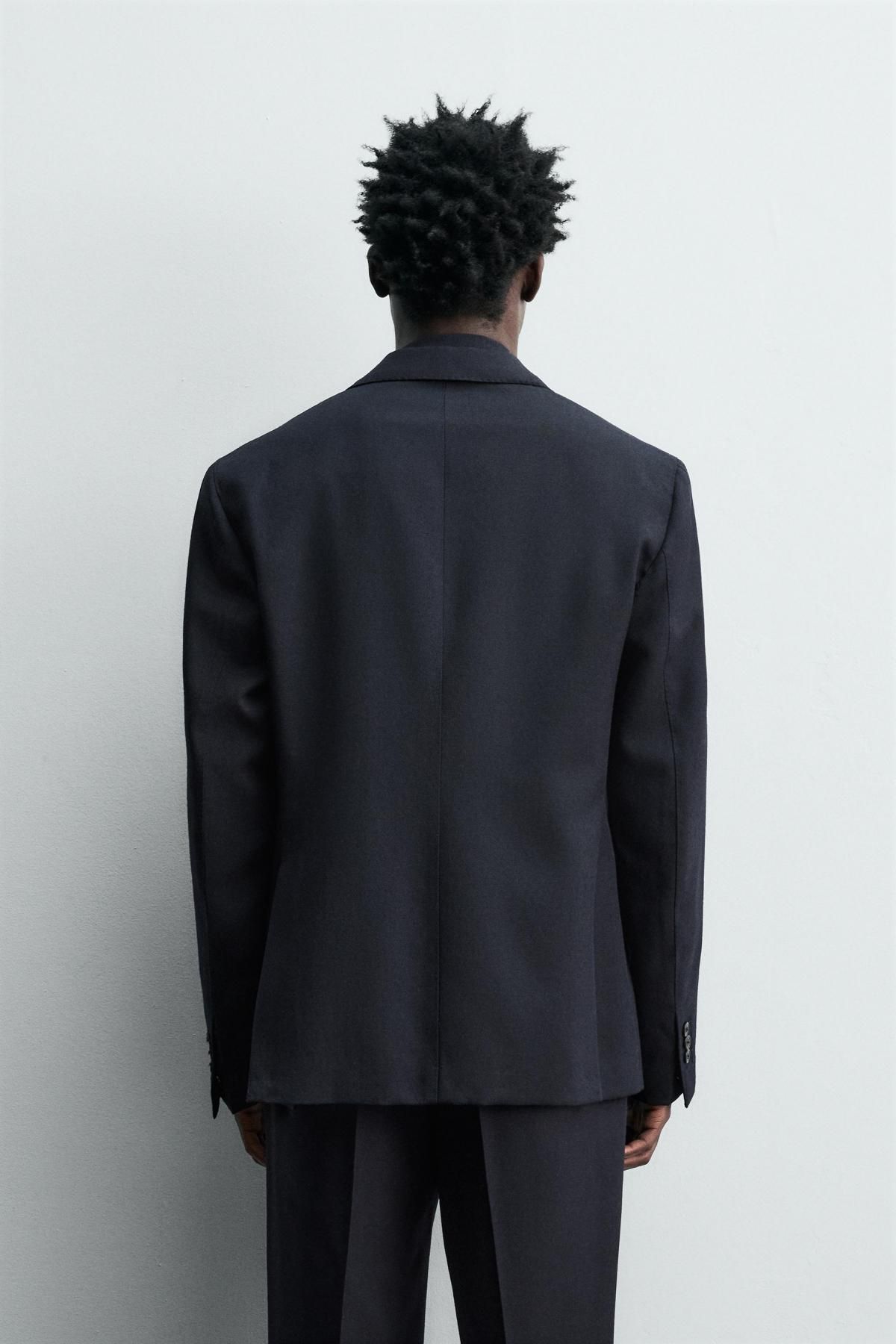 자라 이탈리안 울 테일러드 블레이저 5991/544 NAVY BLUE - 상세 이미지 4