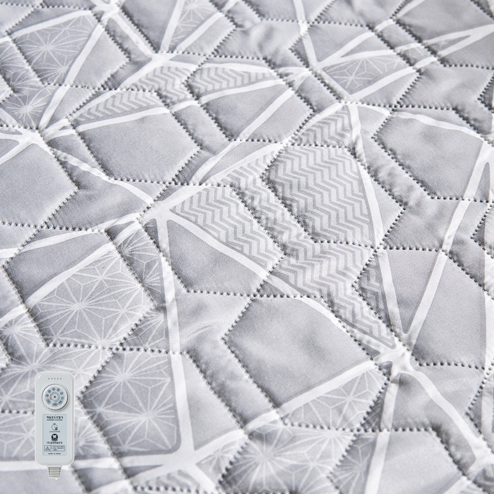 곰표한일 전기요 탄소매트 전기장판 세탁ok 1인 2인용 크로크 그레이