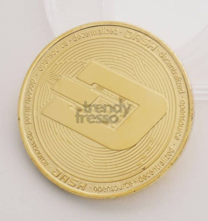 [트렌디프레소협력사]데이슬롯 대시 코인 기념주화 골드 가상화폐 비트코인 인테리어