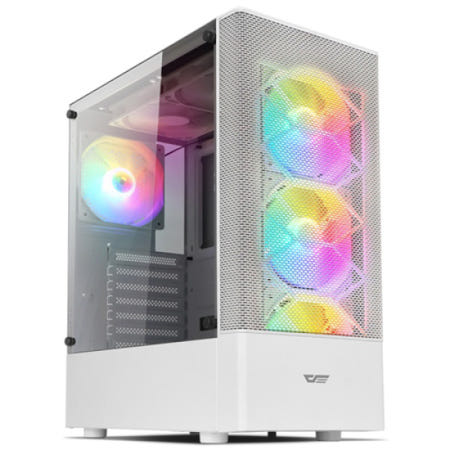 darkFlash DK200 RGB 강화유리 (화이트) 케이스