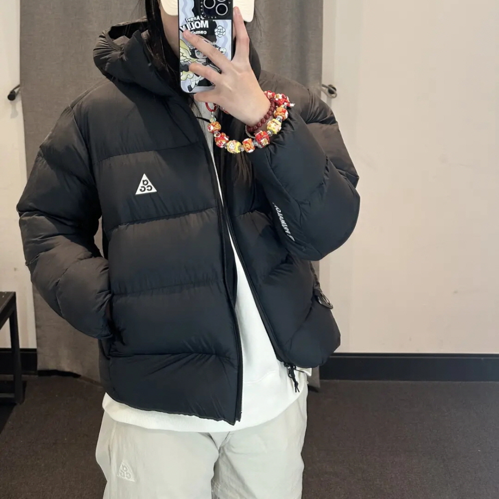 나이키 ACG 우먼즈 코튼 후드 재킷 패딩 블랙 FZ6762-010 - 상품 이미지
