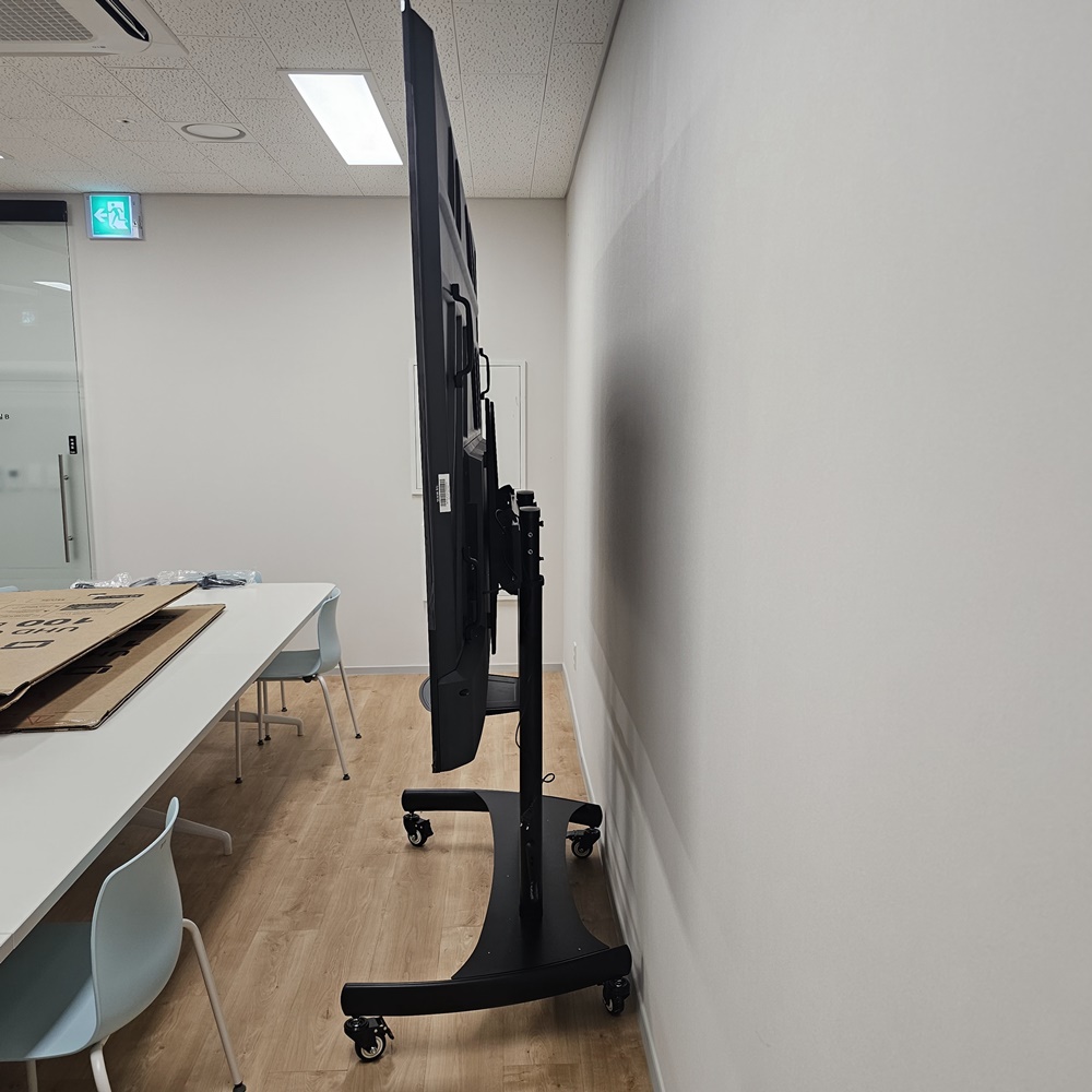 높이조절 이동식 TV 거치대 대형 전자칠판 스탠드 254cm (100인치) 이미지 6