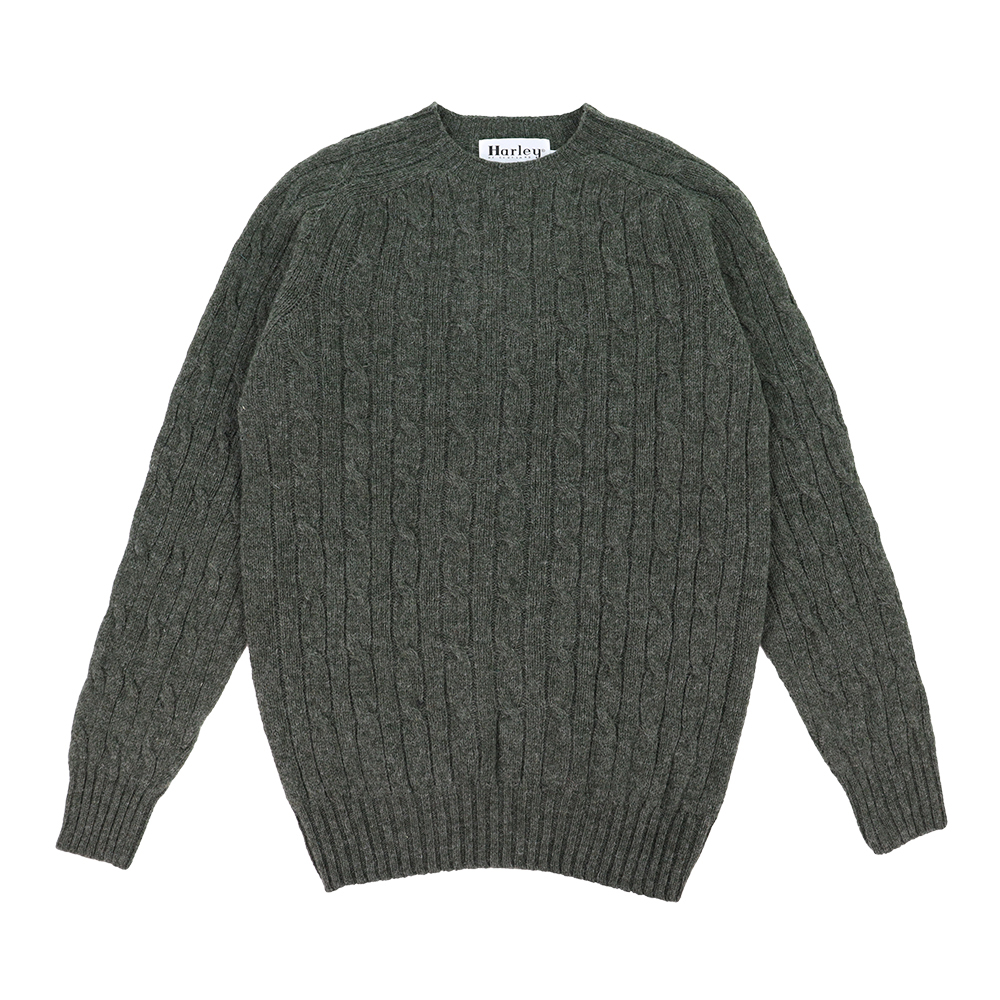 할리오브스코트랜드 크루넥 스웨터 M3233/7 Spruce - 메인 이미지