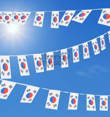 [트렌디프레소협력사]데이슬롯 태극기 만국기 15m 50장 국기배너 체육대회 축제가랜드